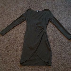 Olive long sleeve dress M